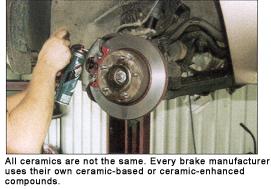 replacing ceramic brake pads