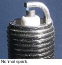 spark plug normal spark